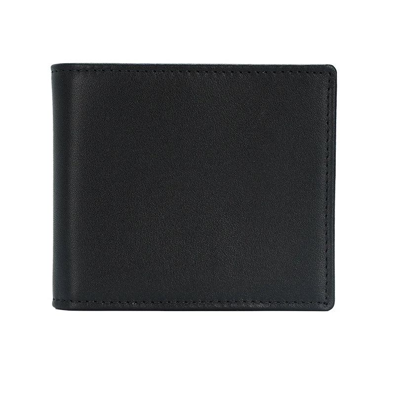 High Quality Hot Sale RFID Blocking Custom Genuine Cow Leather Short Zipper Men Wallet Dark Brown Crazy Horse Leather Wallet