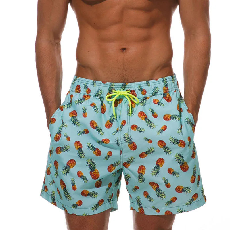 Escatch New Men's Beach Shorts Summer Surf Trunks Plus Size Drawstring Swimwear For Male ESX05 Gym Sportswear Swimsuit