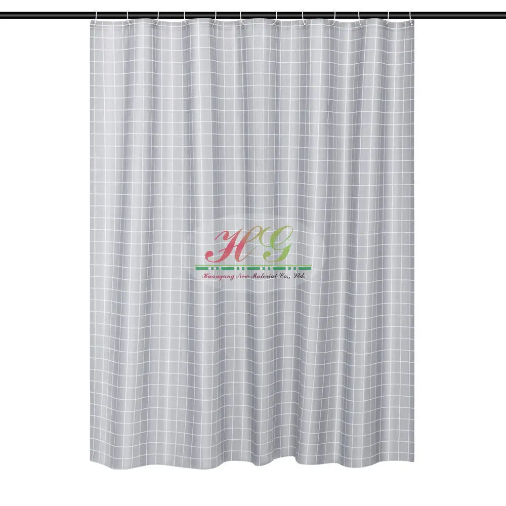 No Tariff High Quality PVC Shower Curtain with Attractive Printed Pattern for Bathroom Use