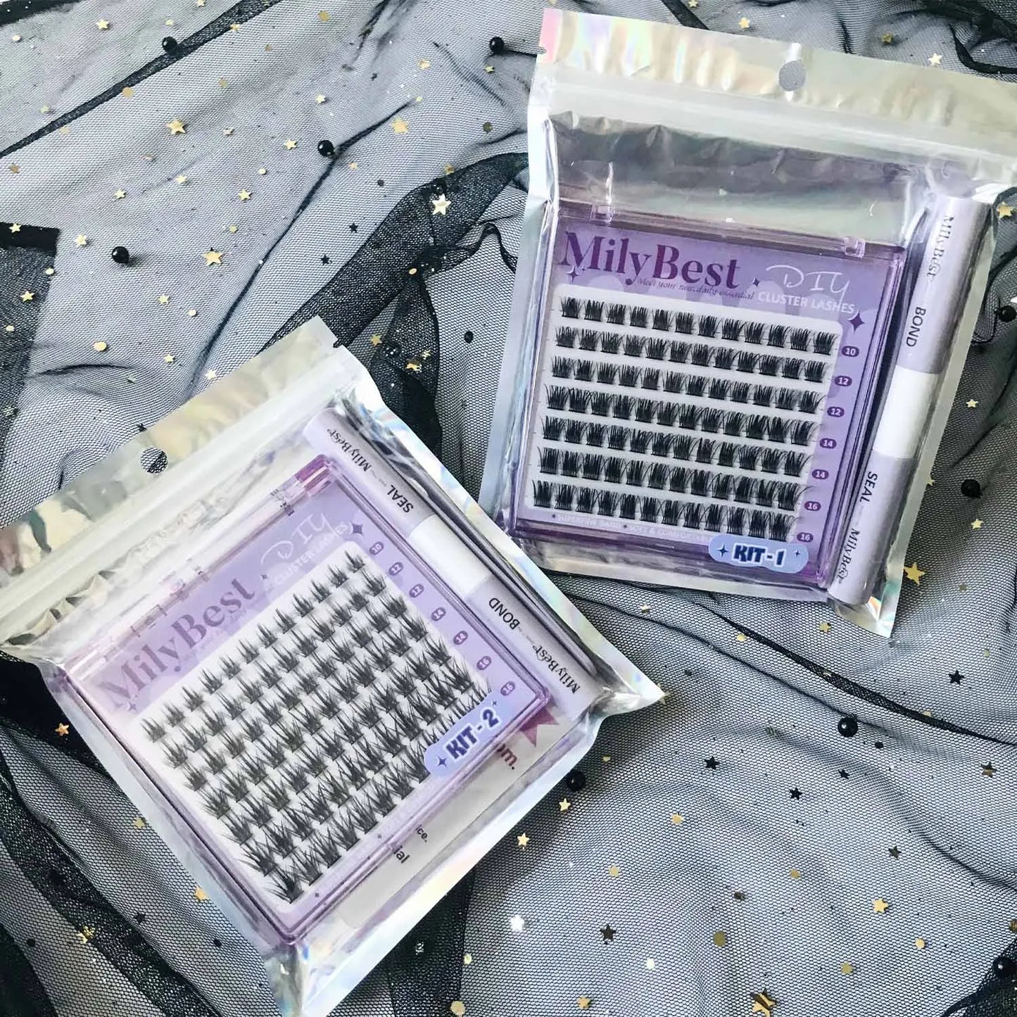 US Local Stock Eye Lash Cluster DIY Individual Lash Cluster Kit C Curl Eyelash Clusters Extensions Kit Custom Logo
