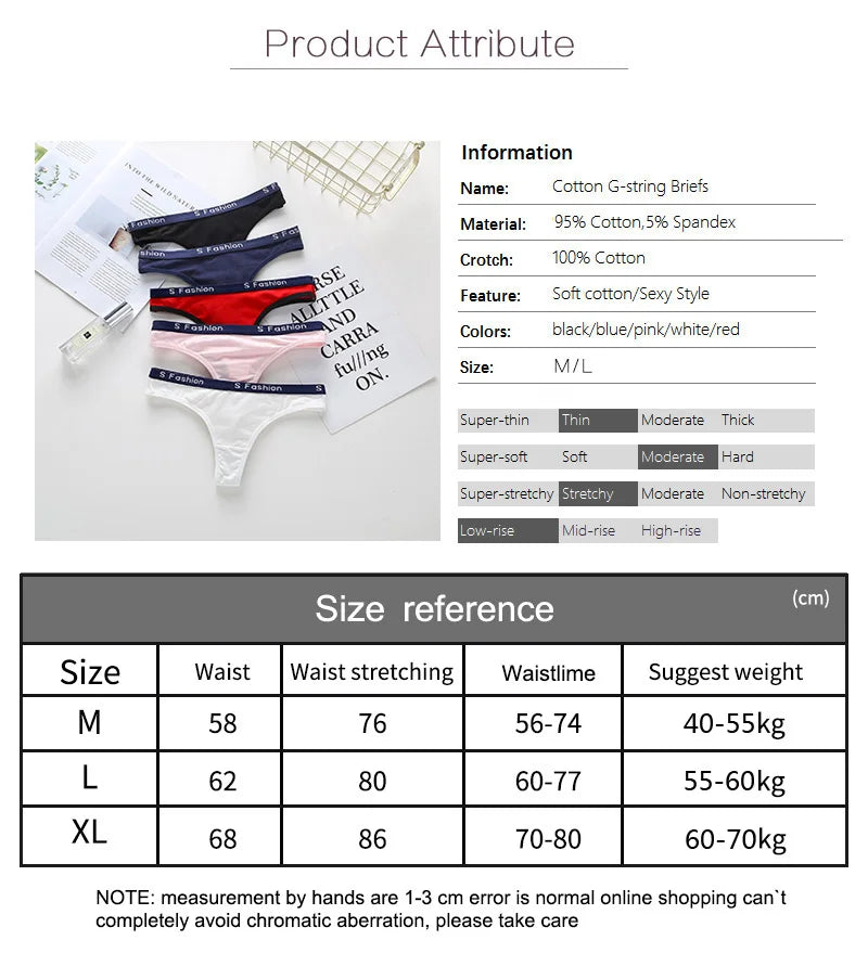 Cotton G-String Thong Sexy Women Panties Seamelss Briefs Sport Underwear Intimate Lingerie Ladies T-back Underpant Female Bikini