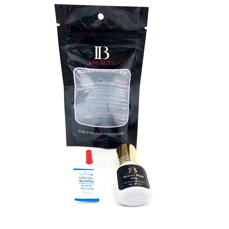 5/10 Bottles IB Super Plus Glue for Eyelash Extensions Original IBeauty Gold Cap Black Glue False Lash Adhesive Makeup Tools