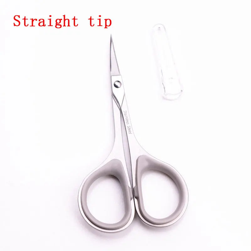 Eyebrow Scissor Makeup Eyelash Trimmer Nose Facial Hair Remover Multifunctional Scissors Stainless Steel Nail Cuticle Tools