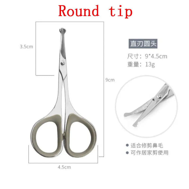 Eyebrow Scissor Makeup Eyelash Trimmer Nose Facial Hair Remover Multifunctional Scissors Stainless Steel Nail Cuticle Tools
