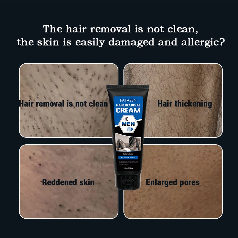 Private Label Natural Hair Care Gentle Hair Removal Products for Men Quick Effective Hair Removal Cream