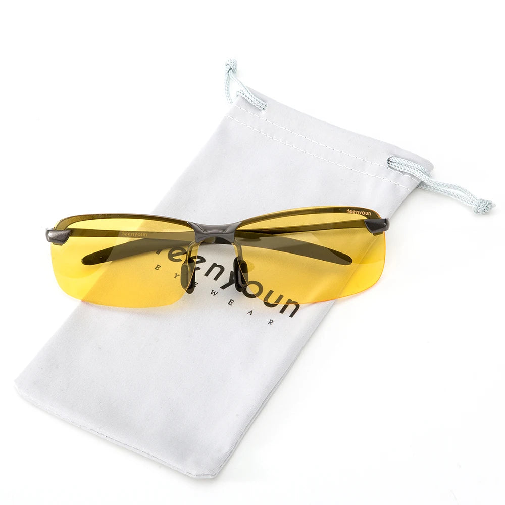 Teenyoun Night Vision Glasses for Driving Risk Reducing Polarized Sunglasses for Men and Women Fishing Eyewear