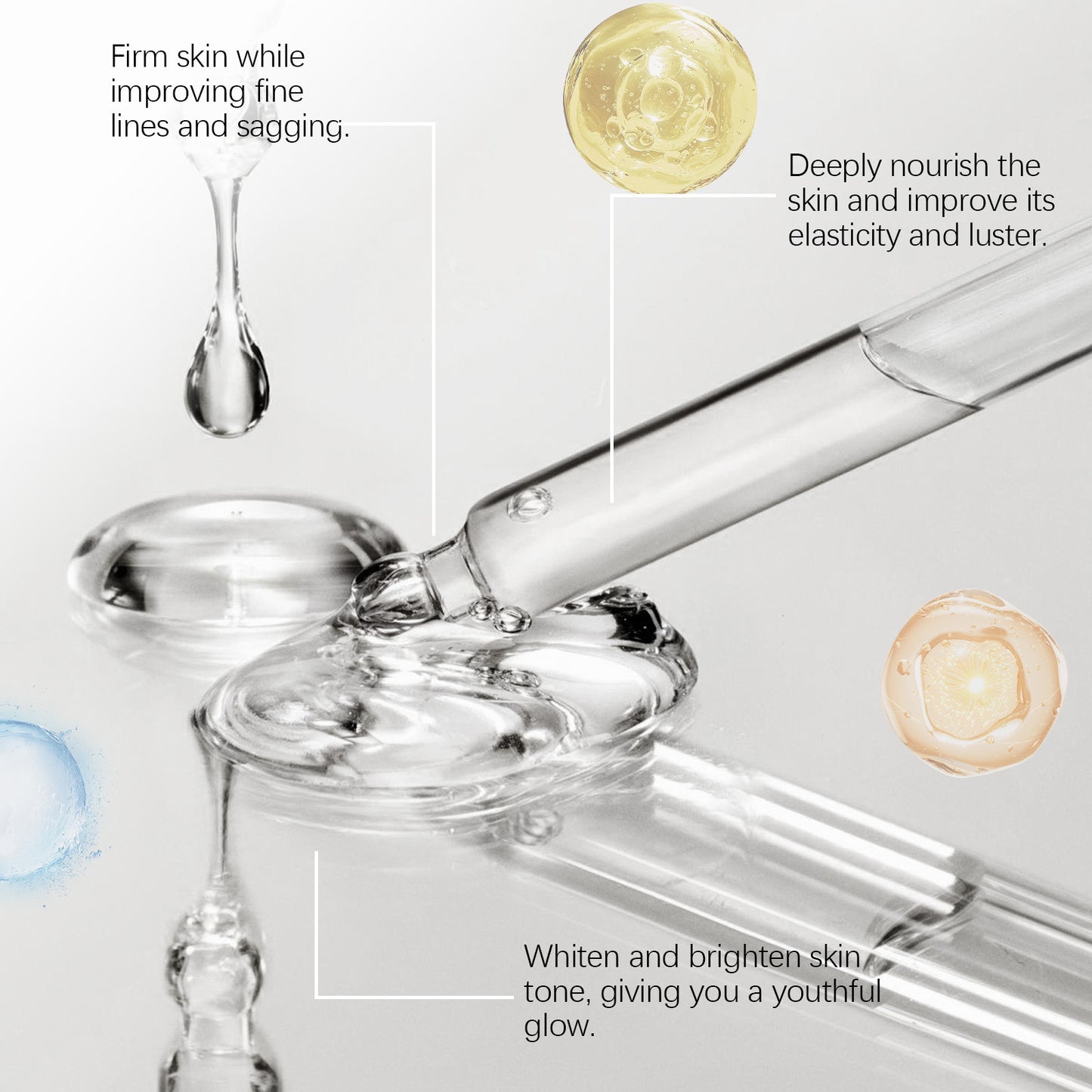 Ferulic Acid Serum Fade Fine Lines Firming Moisturizing Brightening Shrink Pores Vitamin C E Facial Essence Nourishing Skin Care