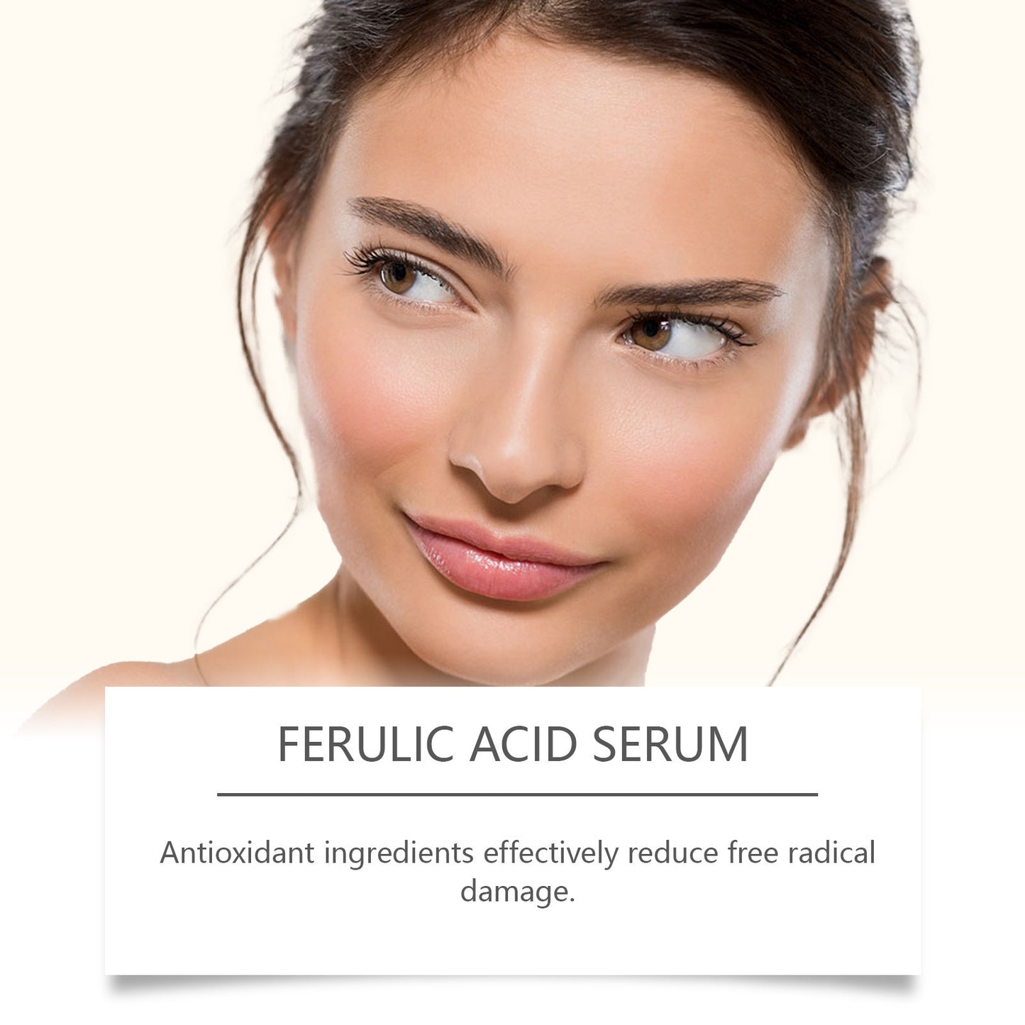 Ferulic Acid Serum Fade Fine Lines Firming Moisturizing Brightening Shrink Pores Vitamin C E Facial Essence Nourishing Skin Care