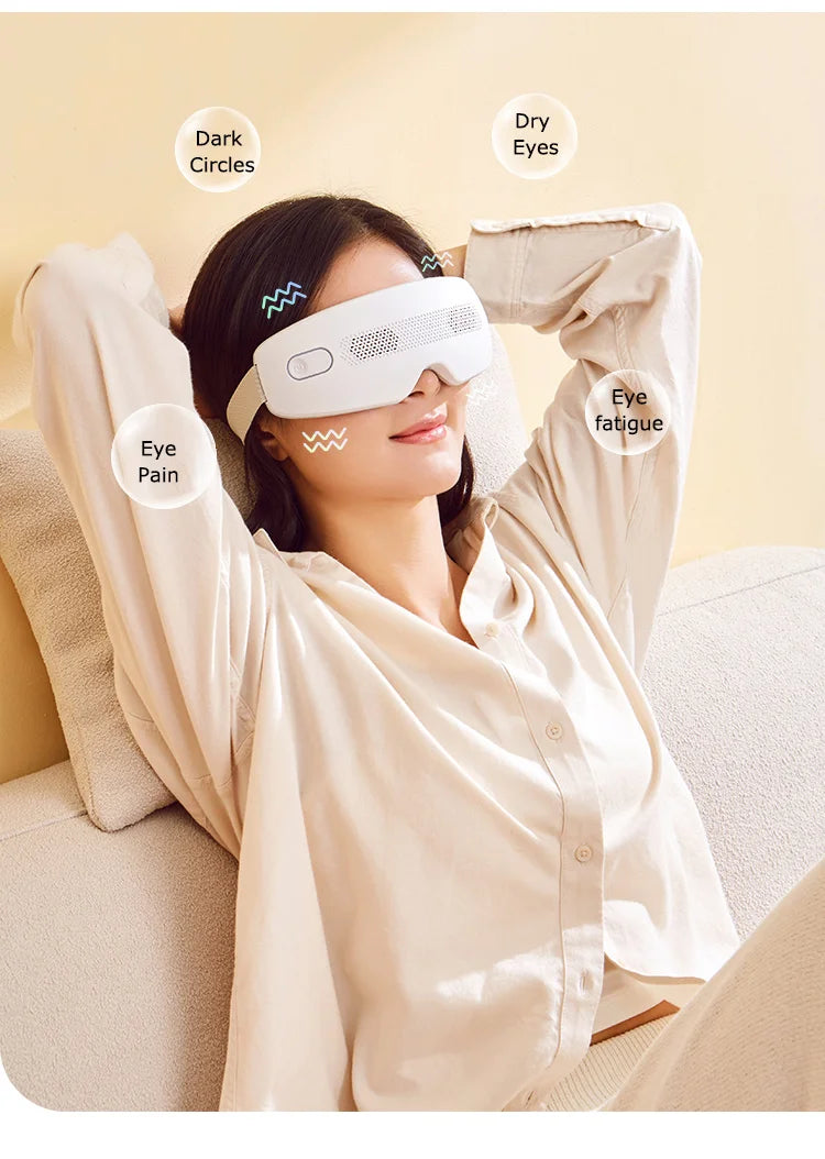 MARESE E22 Electric Eye Massager Acupuncture Point Vibration Massage Eye Care With Bluetooth Music Relieves Fatigue Dark Circles