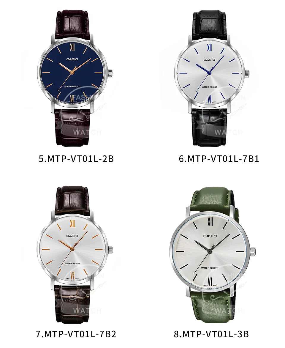 Casio watch for men simple fashionable Waterproof Quartz Watch reloj casio hombre free shipping MTP-VT01 series