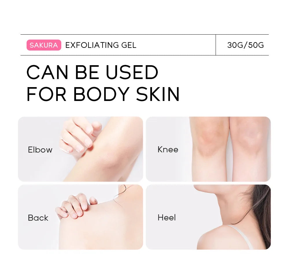 Sakura Gentle Exfoliating Peeling Gel Facial Scrub Moisturizing Nourishing Repair Scrubs Face Cream Beauty Skin Care