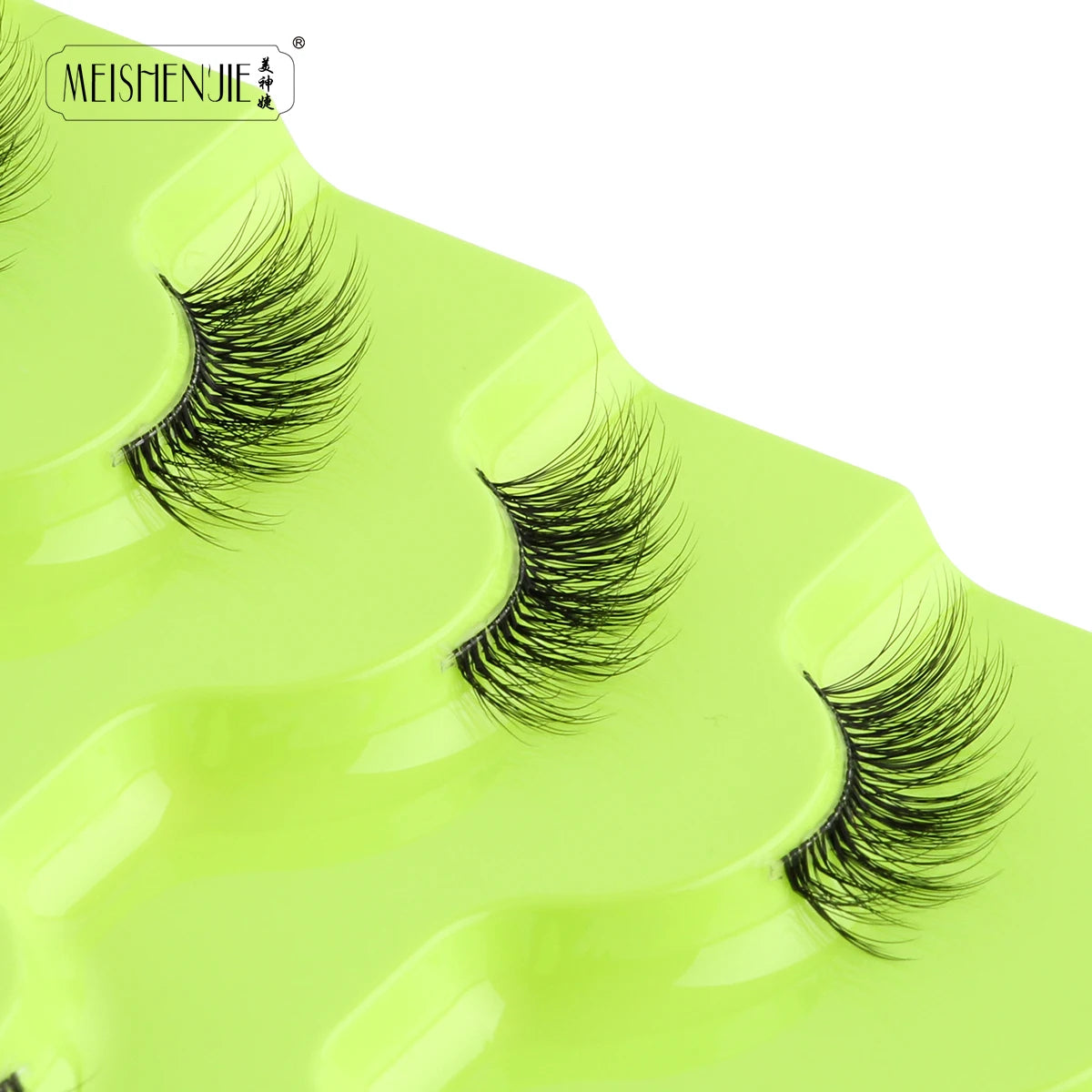 Hot Sale 3/5/6 Pairs 3D Mink Lashes Natural Long Cat Half Eyelashes Wispy Fluffy Manga Lashes Makeup Tools Faux Cils maquillaje