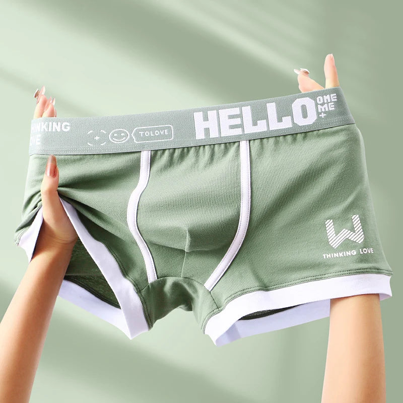 Men Panties Cotton BoxerShorts Man Underwear Mens Boxers Breathable U Convex Male Underpants Sexy Plus Size cuecas calzoncillos