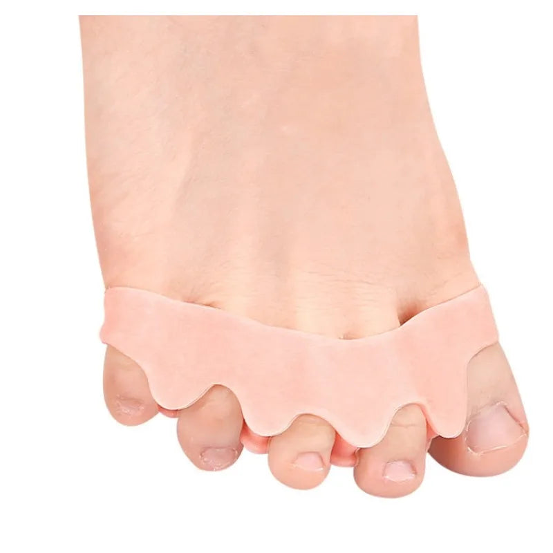 1Pairs Toe Separators Thumb Valgus Bunion Adjuster Gel Splitter Hammer Corrector Protector Foot Pain Relief Silicone Straighten