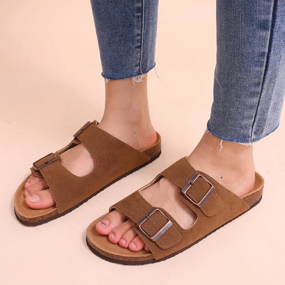 Litfun Fashion Clogs Sandals For Men Woen Summer Cork Footbed Outdoor Beach Slippers Orthopetic Mules Sandal With Arch Support