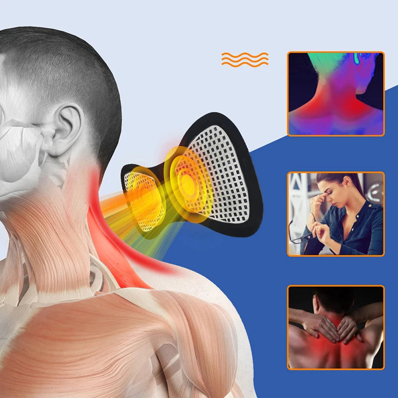 Intelligent Massage Foot Pad Cervical Neck Massager Patch Multi-Stage Adjustable Muscle Massager Combination Set