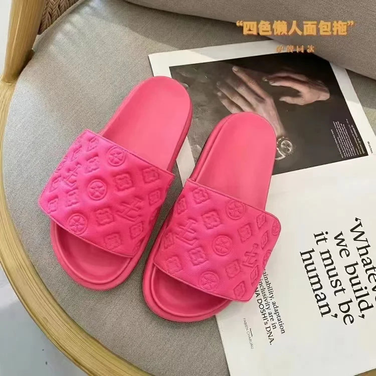 Flat Luxury Designer Shoes Summer Brand Desinger Fashion Women Sandal Casual Slides Slipper Outdoor Female Flip Flops