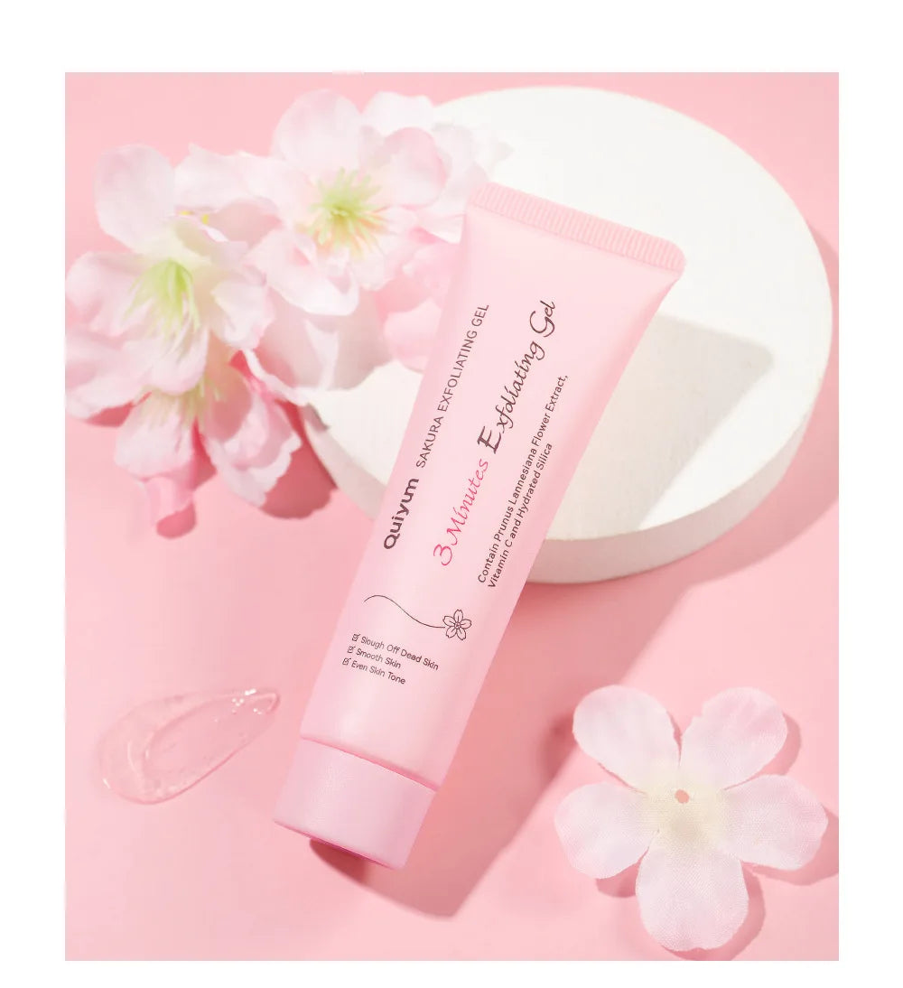 Sakura Gentle Exfoliating Peeling Gel Facial Scrub Moisturizing Nourishing Repair Scrubs Face Cream Beauty Skin Care