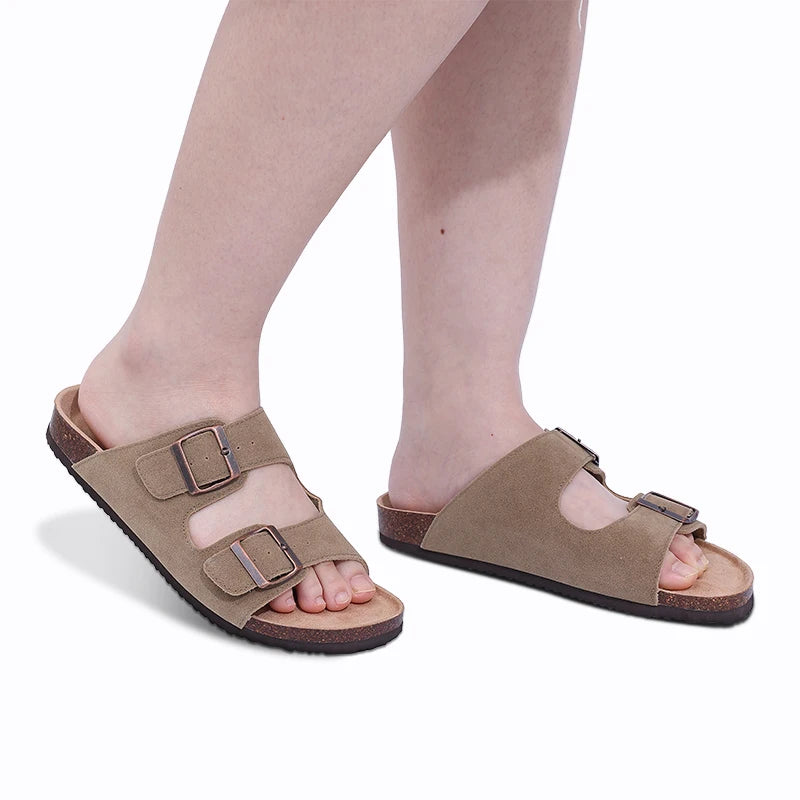 Litfun Fashion Clogs Sandals For Men Woen Summer Cork Footbed Outdoor Beach Slippers Orthopetic Mules Sandal With Arch Support