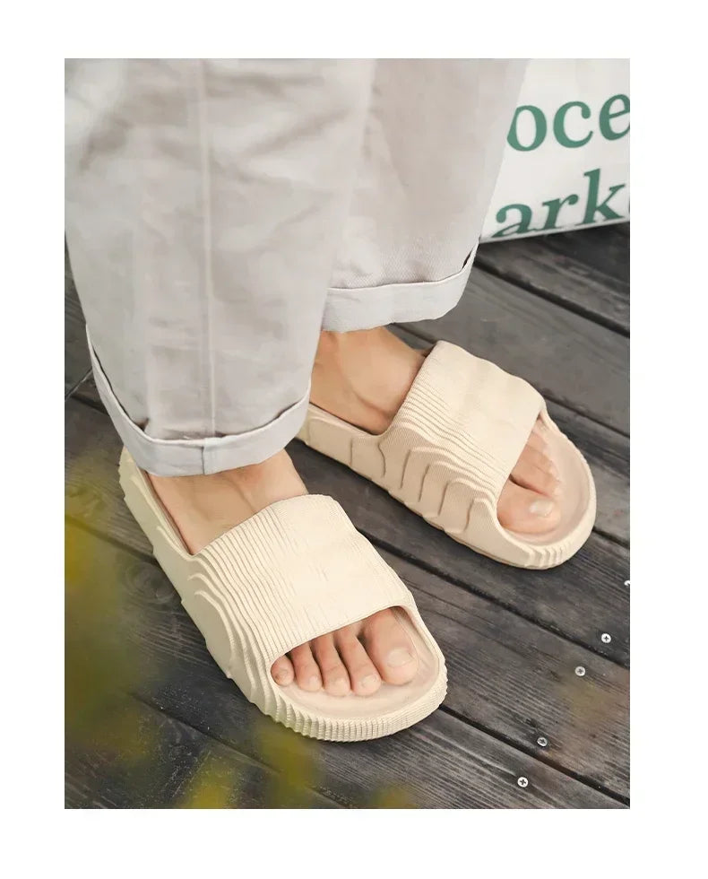 Luxury Man Sandal for Men Brand Men's Shoes 2025 White Sandals Flat Sandals Mens Soft Sandles Summer Shoes Sale Slippers Slipers