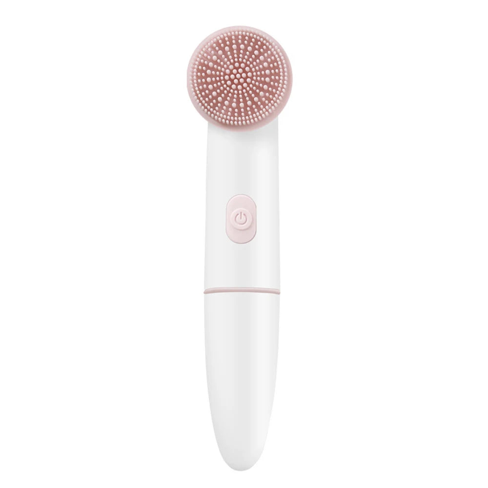 Electric Facial Cleansing Brush 2in1 Sonic Face Cleaning Device for Deep Cleaning IPX6 Waterproof Blackhead Removal Pore Cleaner
