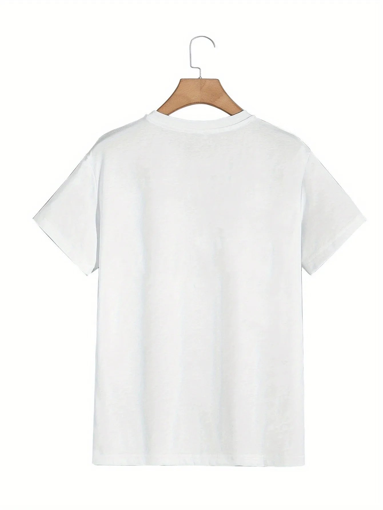 Summer men's 100% pure cotton casual loose fit plus size PARIS letter pattern printed round neck short sleeved T-shirt top