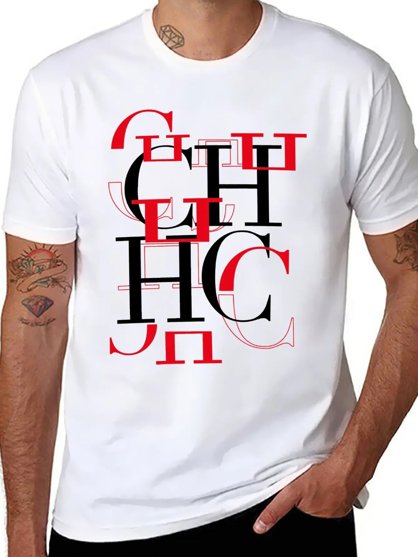 CHCH 2024 Men's Clothing Oversized T Shirt Casual Tops Tee Men Clothes T-Shirt Sports Gym Sportswear Soild T Shirt