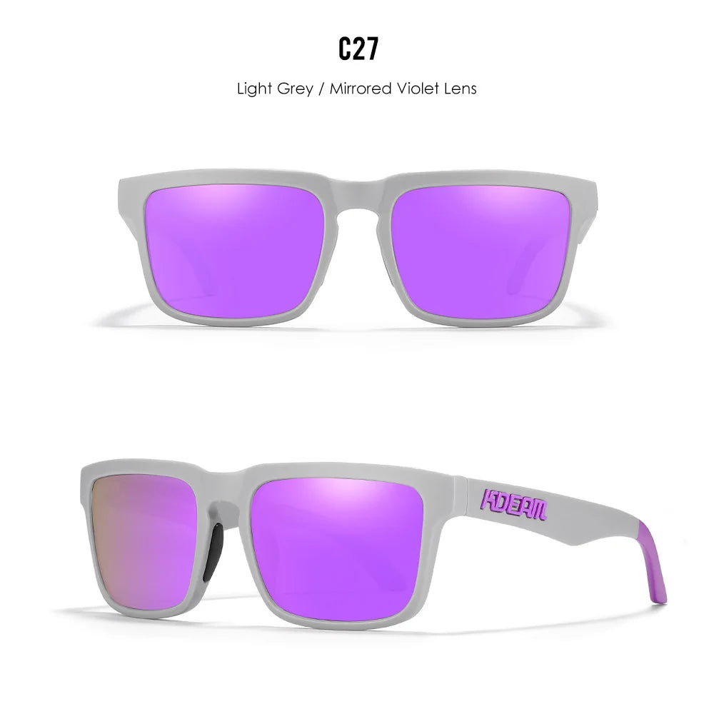 KDEAM Brand Hot Selling Square Polarized Men Sunglasses Brief And Fashion Design Leisure Women Shades Fishing Driving Glasses