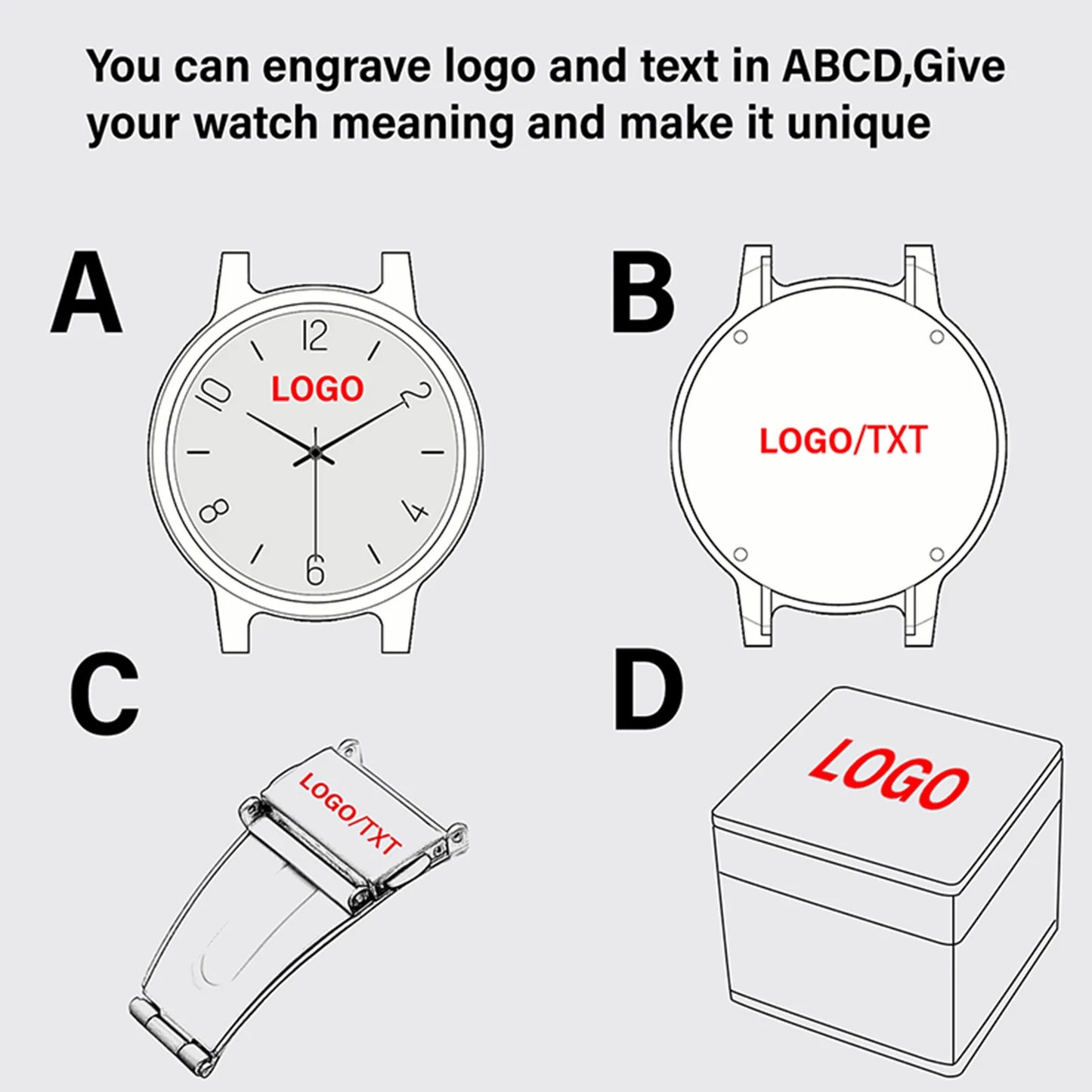 DODO DEER Wood Watch for Men and Women reloj hombre gift custom dropshipping