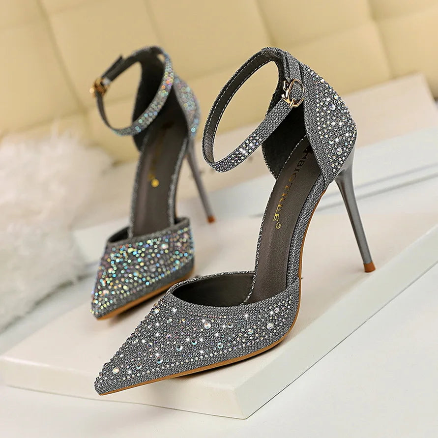 Plastic Sandal Large Size 2025 Summer High Heels Low-Heeled Shoes With Strap Suit Female Beige Transparent Big High-heeled Low-h