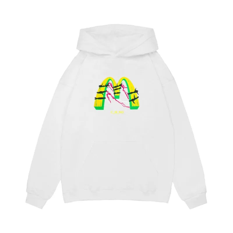 Fashion Pullover Men's Hoodies Vintage Graphic Hip Hop Graphic Goth Hooded Sweatshirt Oversized Women Clothes Y2k Aesthetic Tops