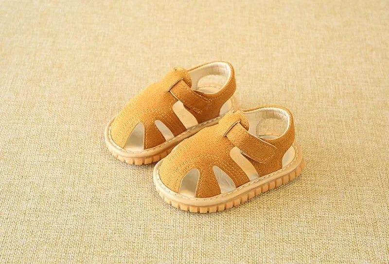 New Baby Shoes First Shoes Newborn Boy Girl First Walkers Indoor Non-slip Baby Sandals Rubber Sole Summer Beach Infant Sandal