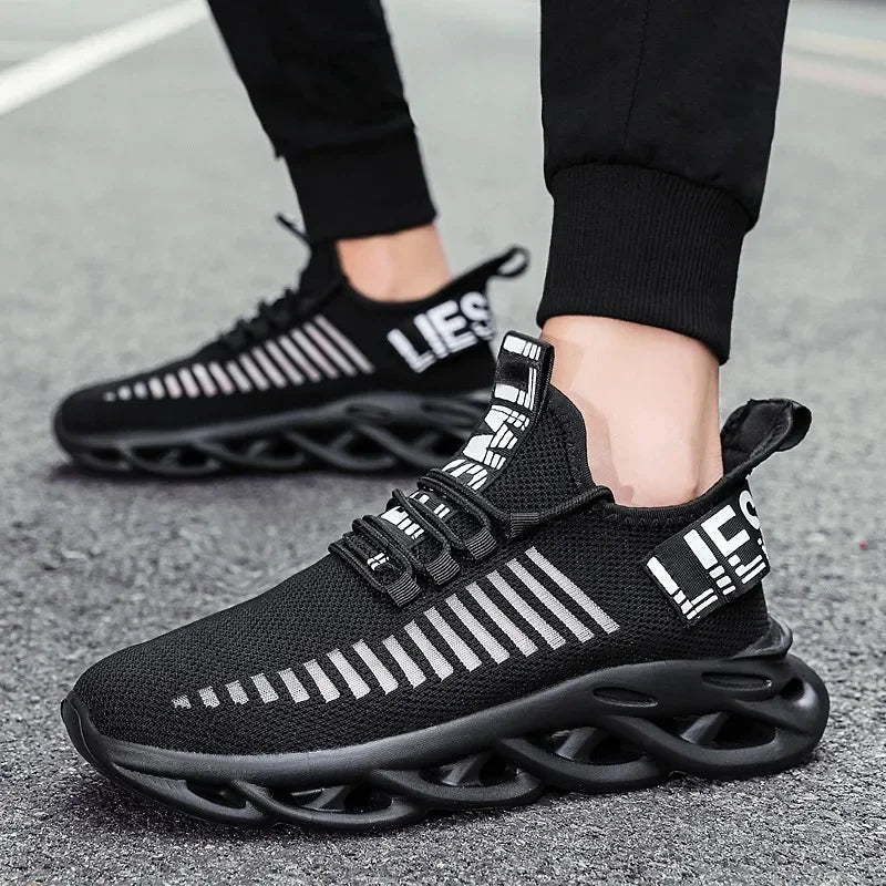 MAEDEF Men Shoes Comfortable Casual Sneakers Breathable Platform Running Shoes Man Mesh Tenis Sport Shoes Waling Tenis Masculino