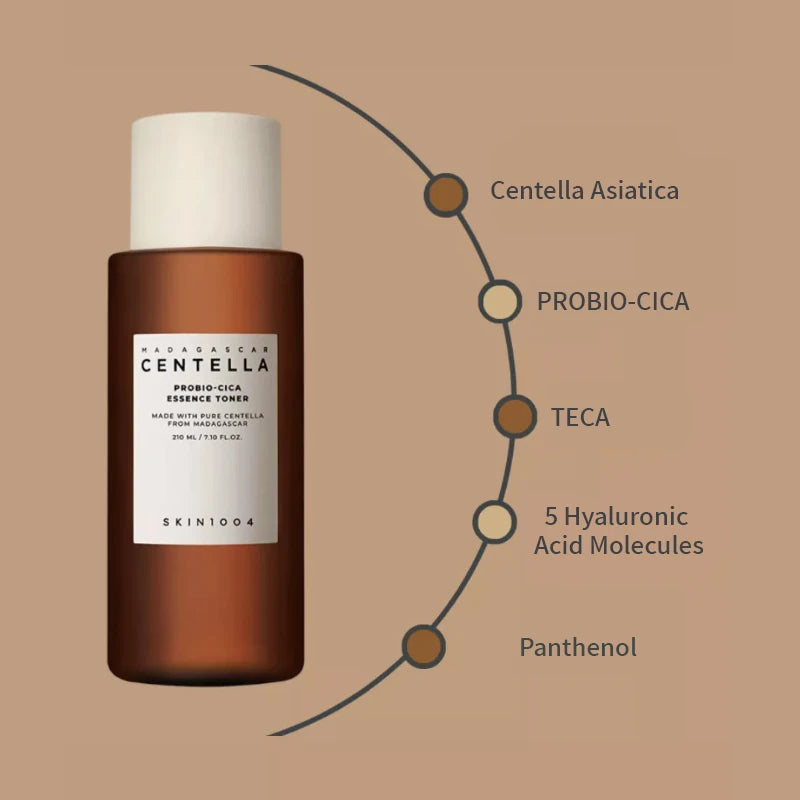 Korean Centella Probio-Cica Essence Toner Ampoule Facial Serum Face Cream and Bakuchiol Eye Cream Skincare Original Products Set