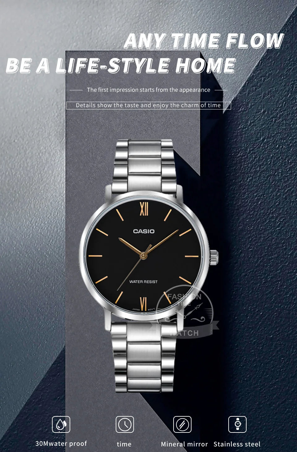 Casio watch for men simple fashionable Waterproof Quartz Watch reloj casio hombre free shipping MTP-VT01 series