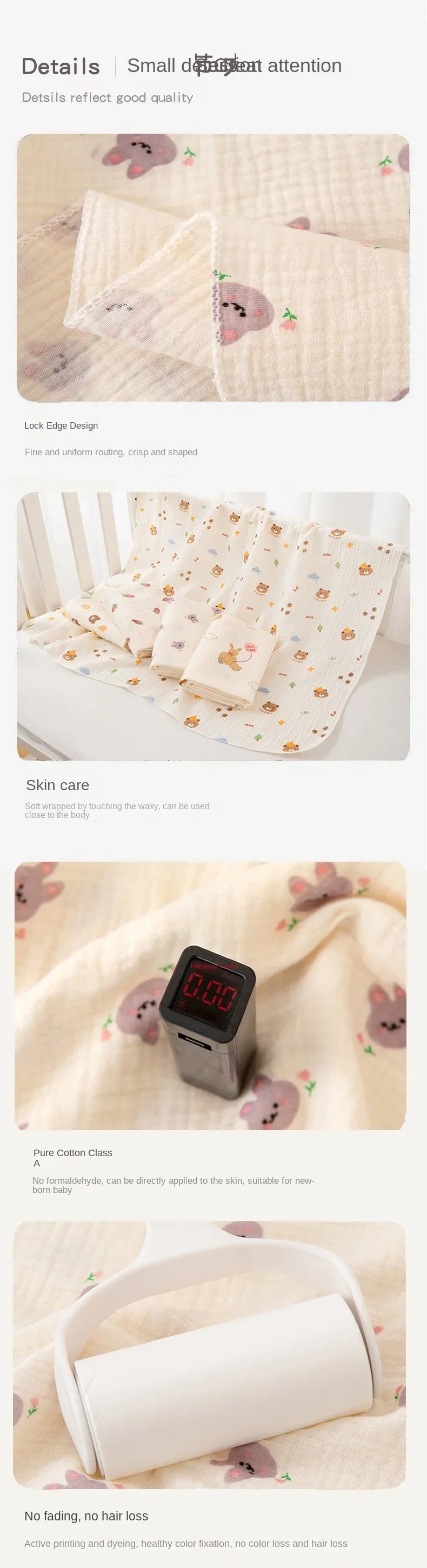 80x80cm Baby Receive Blanket for Newborn Cotton Muslin Swaddle Blanket Bedding Infant Bath Towel Baby Items Mother Kids