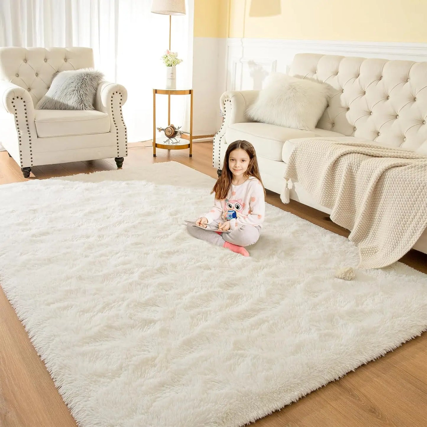 Plush Carpets Fluffy Ultra Soft Indoor Modern Area Rugs Living Room Play Mats For Children Bedroom Home Decor Nursery Rug