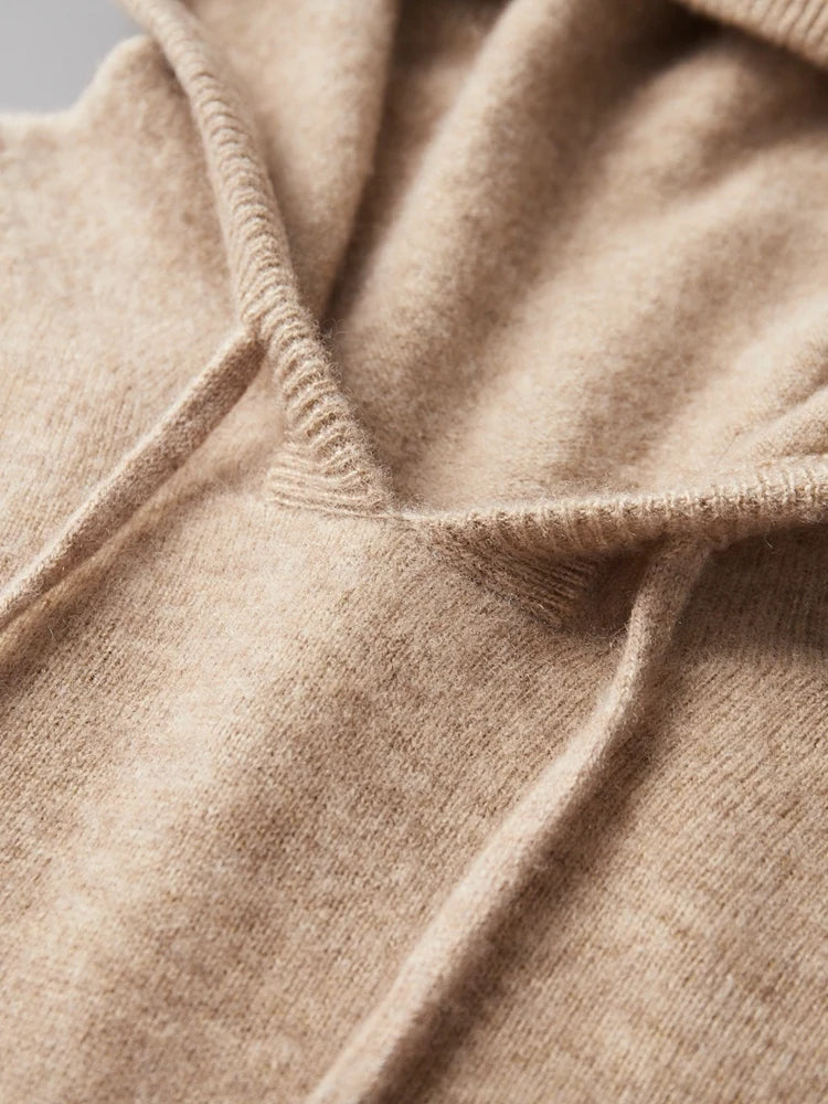 High Quality Men's Hoodies Spring Autumn Pullover Sweater Smart Casual 100% Merino Wool Knitwear Comfort Korean Popular Clothes