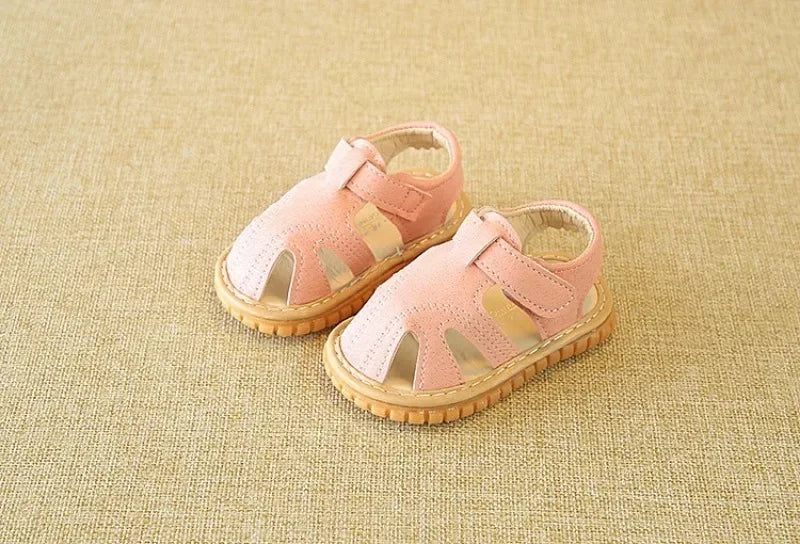 New Baby Shoes First Shoes Newborn Boy Girl First Walkers Indoor Non-slip Baby Sandals Rubber Sole Summer Beach Infant Sandal