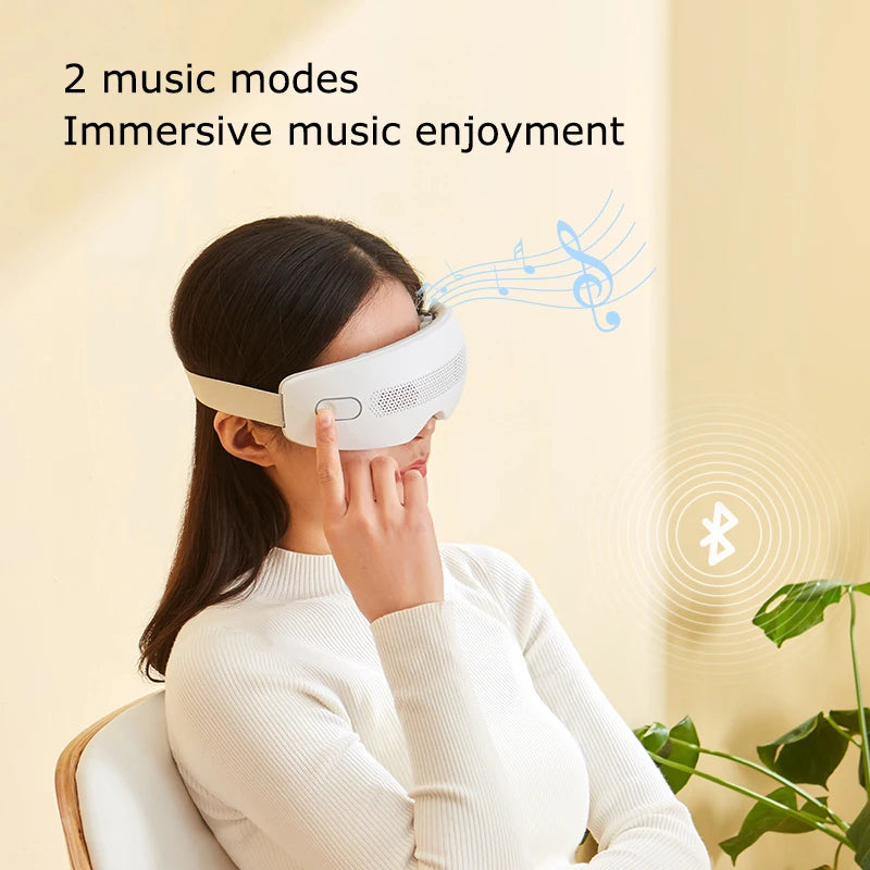 MARESE E22 Electric Eye Massager Acupuncture Point Vibration Massage Eye Care With Bluetooth Music Relieves Fatigue Dark Circles