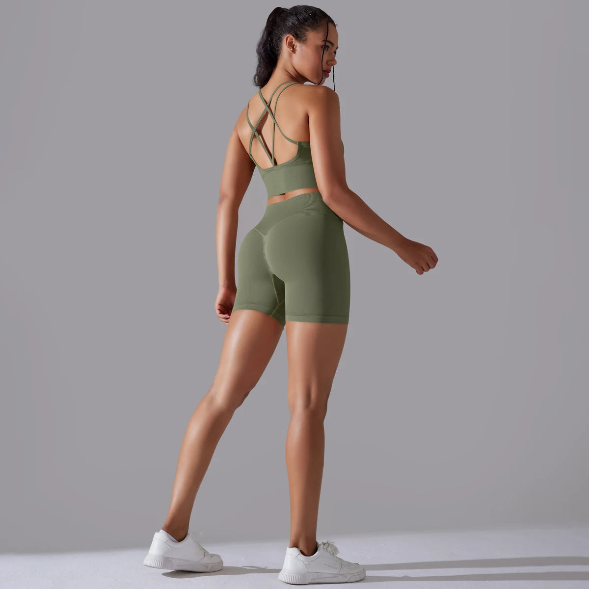 Sexy Yoga Sets Women's Tracksuit Seamless Sport Suit Running Workout Sportswear Gym Clothing Leggings Bra Fitness Suits 2 Pieces