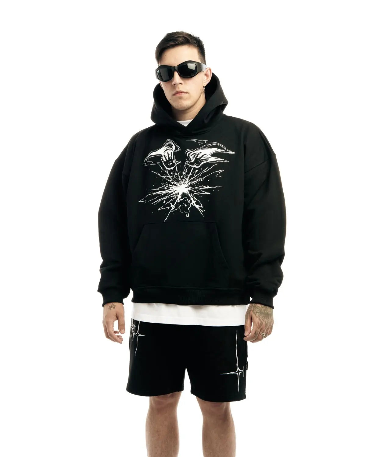 Punk Lyrical Print Clothing Oversized Hip Hop Pullover Streetwear Men's Hoodies Harajuku Fashion Tops Goth Hooded Sweatshirt Y2K