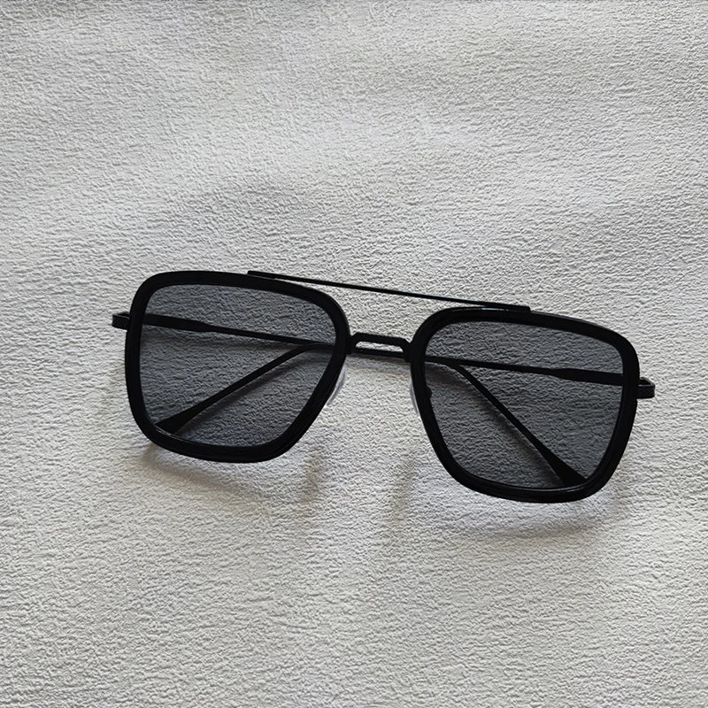 2024 New Square Men Sunglasses Fashion Metal Steampunk Sun Glasses For Women Trendy Outdoor Shades Eyewear Unisex Accessory