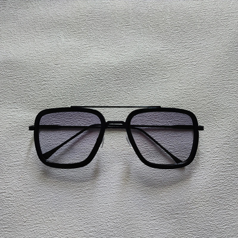 2024 New Square Men Sunglasses Fashion Metal Steampunk Sun Glasses For Women Trendy Outdoor Shades Eyewear Unisex Accessory