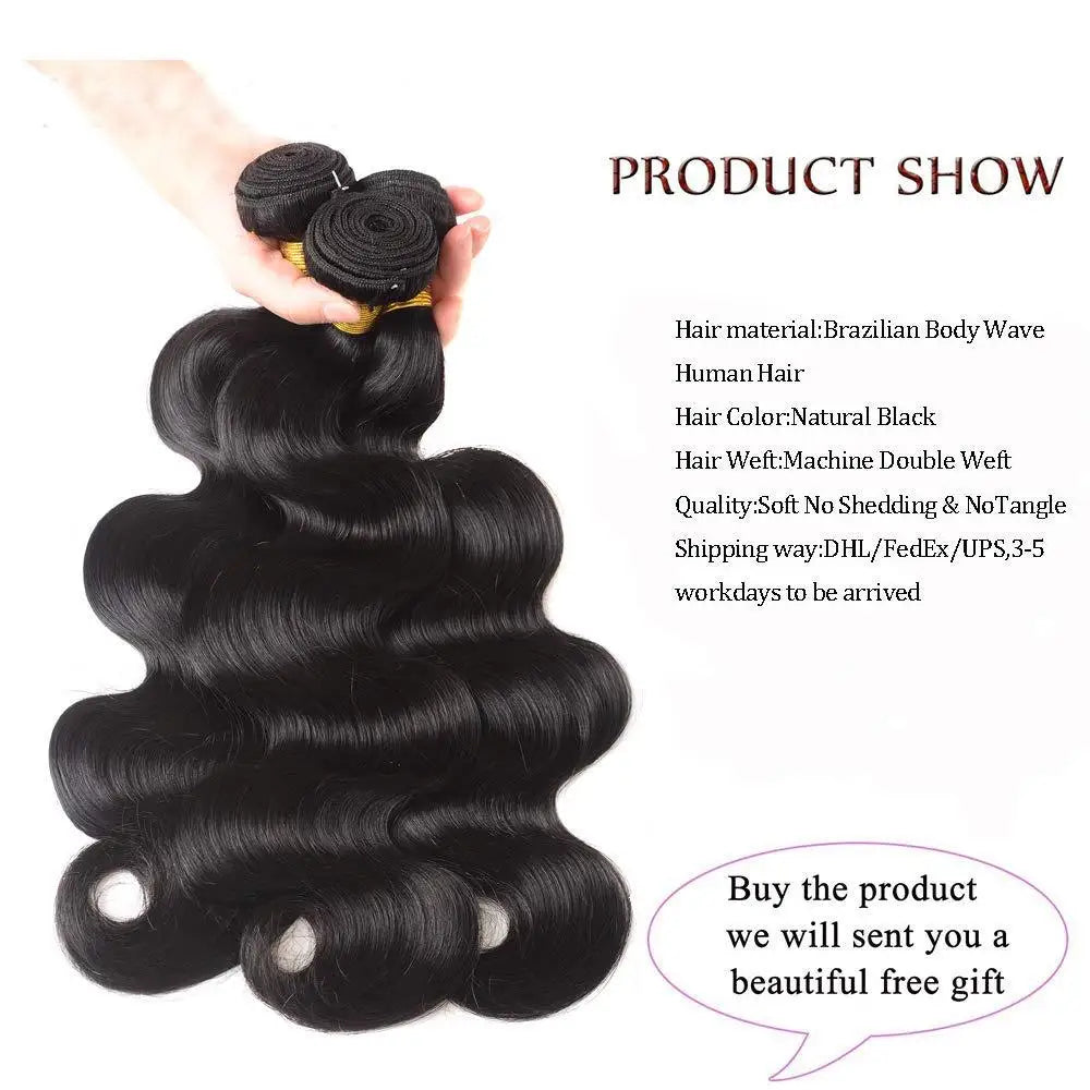Human Hair Bundles for Women Addbeauty Body Wave Unproccessed Raw Virgin Human Hair Weft Natural Color Double Drawn Hair Weave