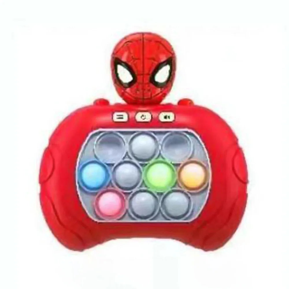 New Sanrio Stitch Quick Push Bubbles Game Machine Kids Fun Whac-A-Mole Squeezing Anti Stress Sensory Bubble Fidget Toy Gifts