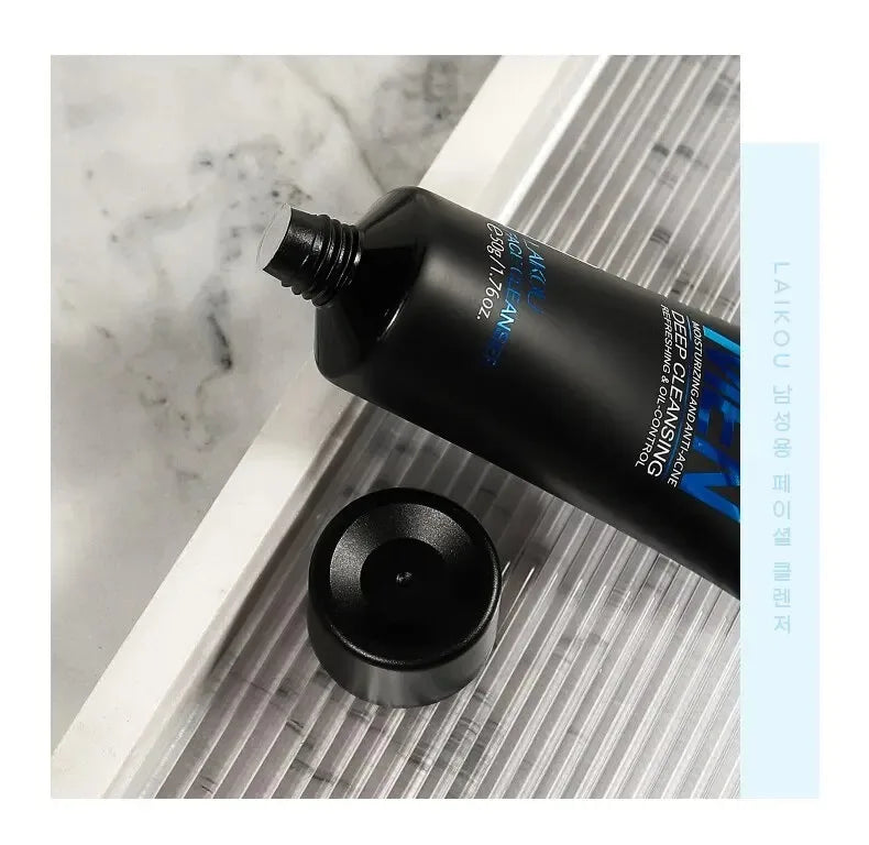 LAIKOU Men Facial Cleanser Face Washing Moisturizing Man Skin Care Oil Control Blackhead Remove Scrub Cosmetics Deep Norishing