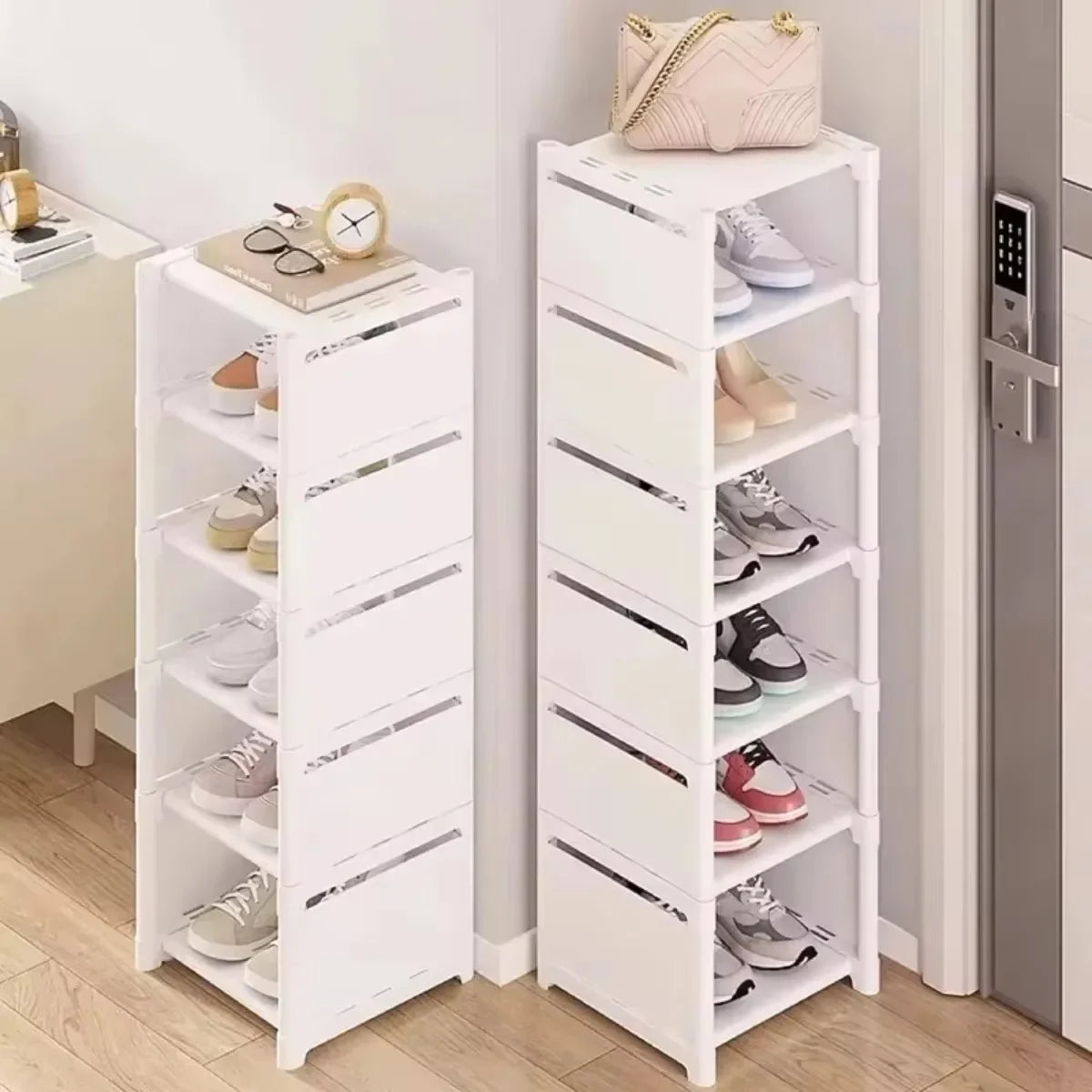 Shoes Rack Organizer Stackable Shoe Cabinet Space Saving Shoes Storage Rack Multi-layer Adjustable Shoe Cabinet Home Storage