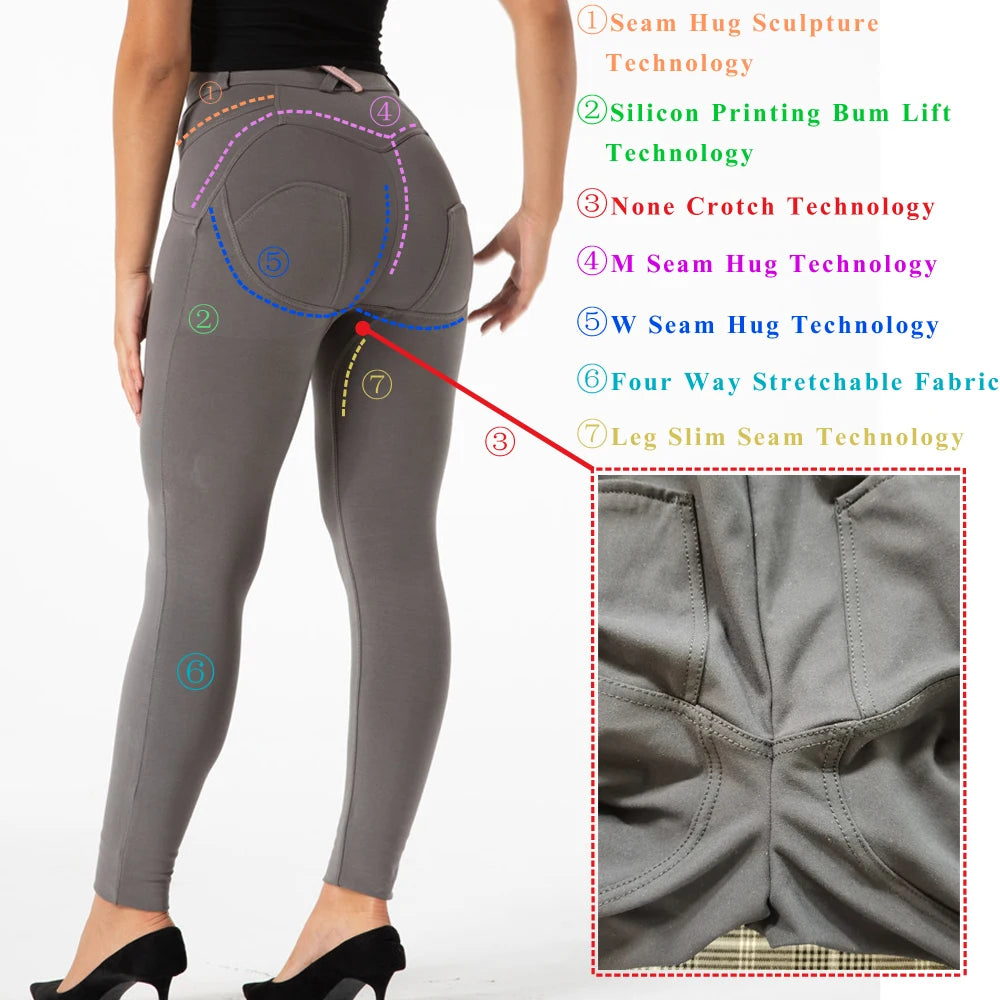 Shascullfites Melody High Waisted Skinny Jeans For Women Black Denim Jean Elastic Waist Bum Lift Jeggings