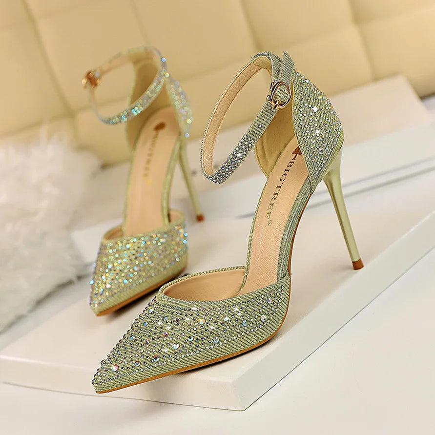 Plastic Sandal Large Size 2025 Summer High Heels Low-Heeled Shoes With Strap Suit Female Beige Transparent Big High-heeled Low-h